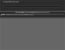 Tablet Screenshot of hostonthenet.com